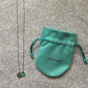 Tiffany Double Heart necklace with Tiffany tag